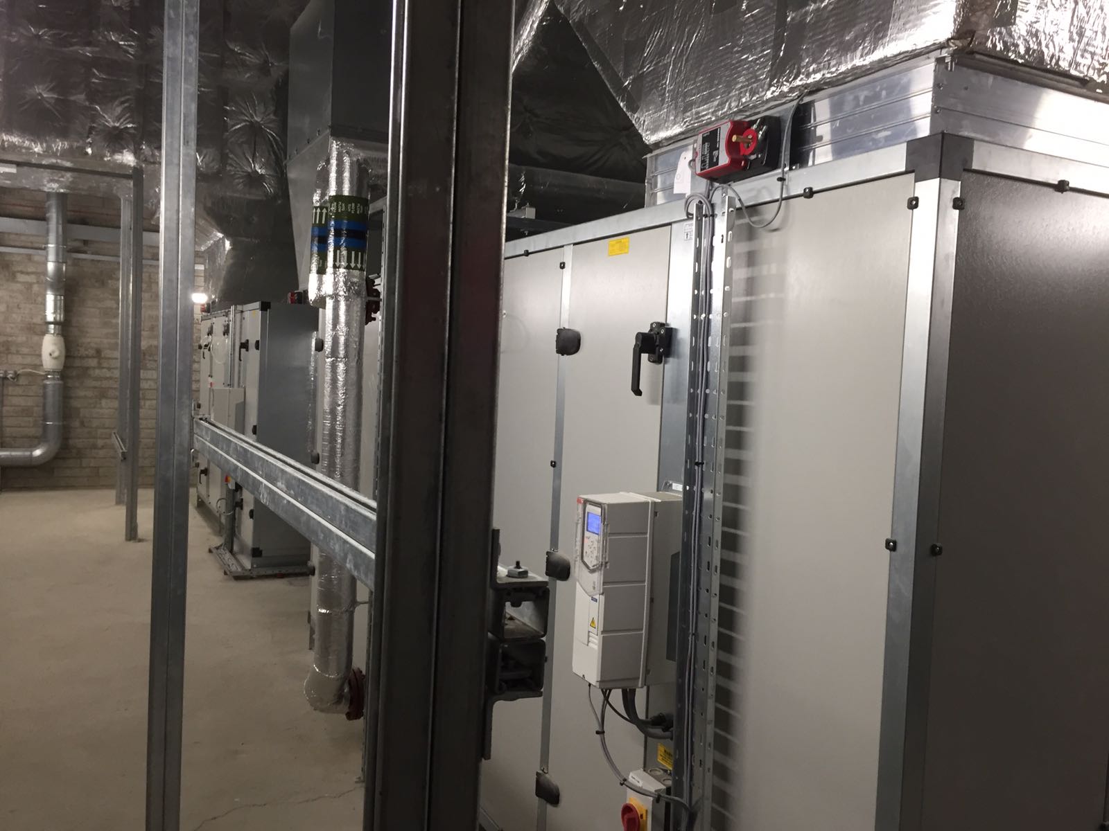 Air handling units at St Columb's College, Derry