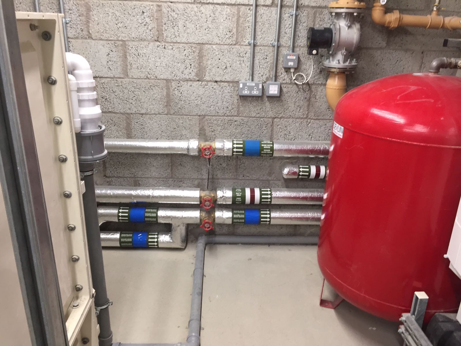 Completed plant room at St Columb's College, Derry